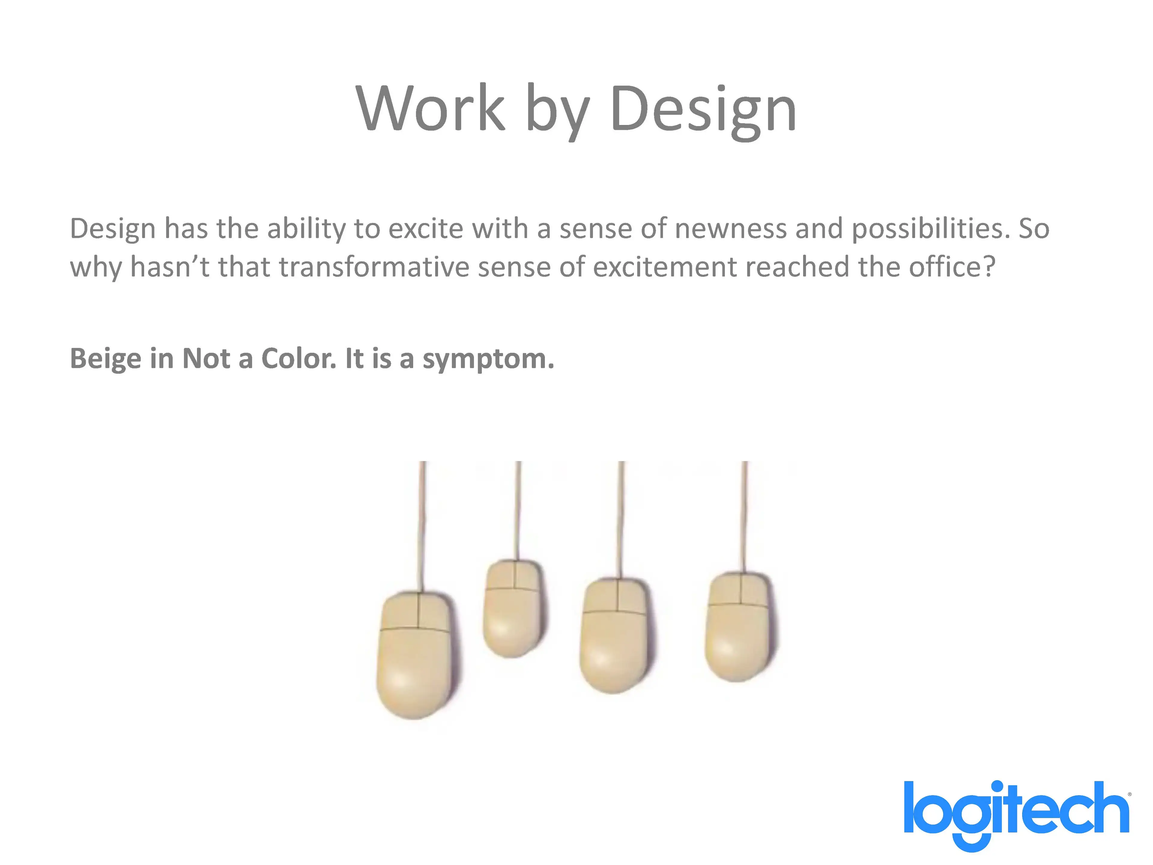 Logitech Work by Design concept presentation